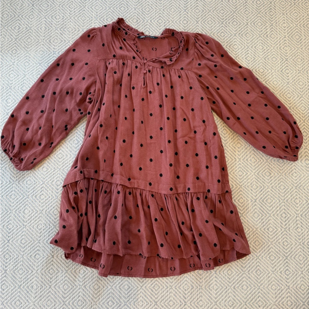 Zara polka dot dress